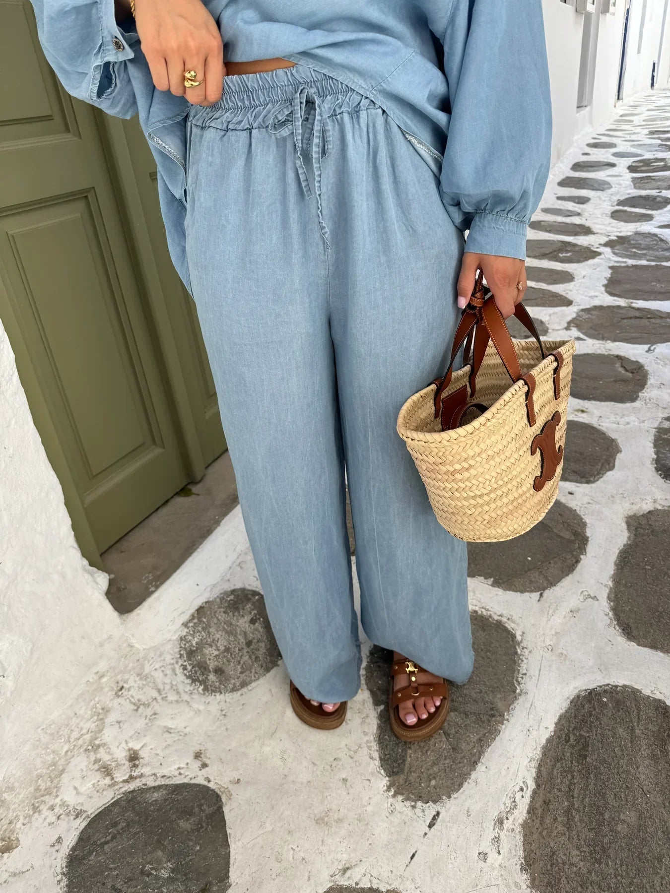 Azure Linen Set