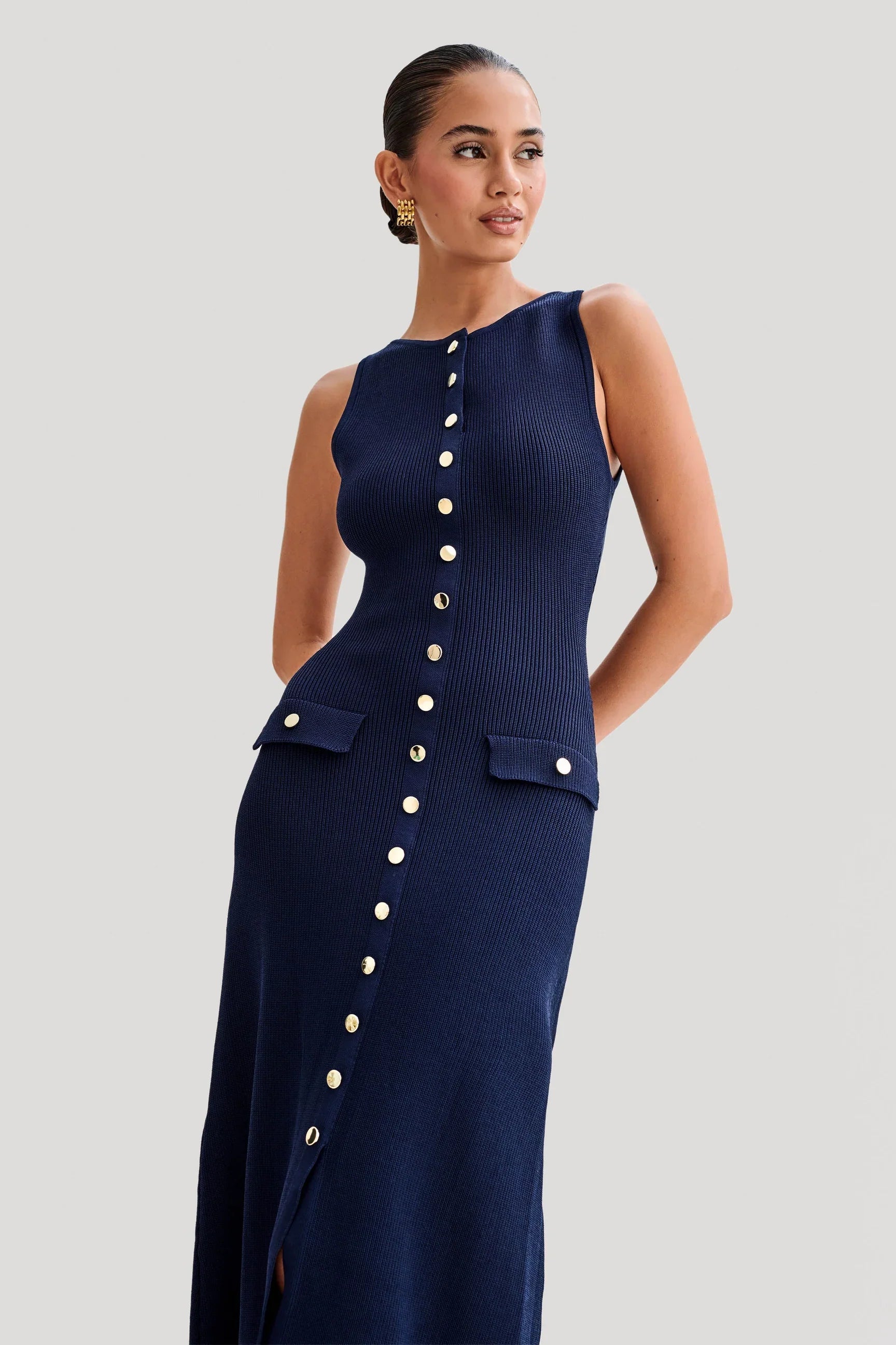 Georgina Navy Maxi Dress